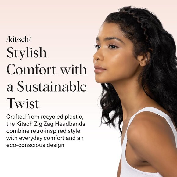 Women's Black/tort Non Slip Fashion Slicked Back Style Comfortable Comb Headband - Picture 2 of 8